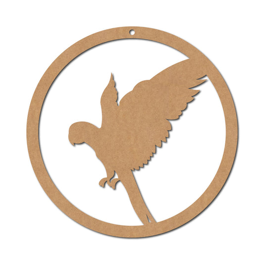 Parrot Macrame Cutout Design 1