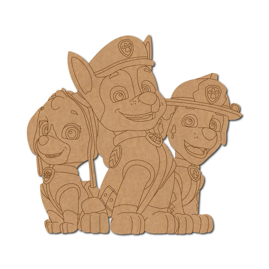 Paw Patrol Dogs Pre Marked Design 1