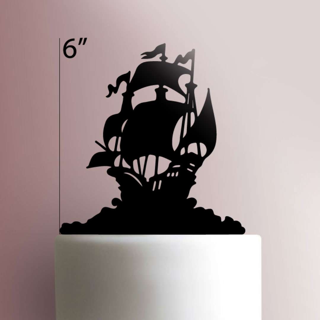 Pirate Ship - Acrylic Cake Topper