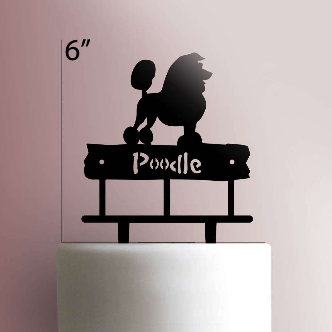 Dog ? Poodle - Acrylic Cake Topper