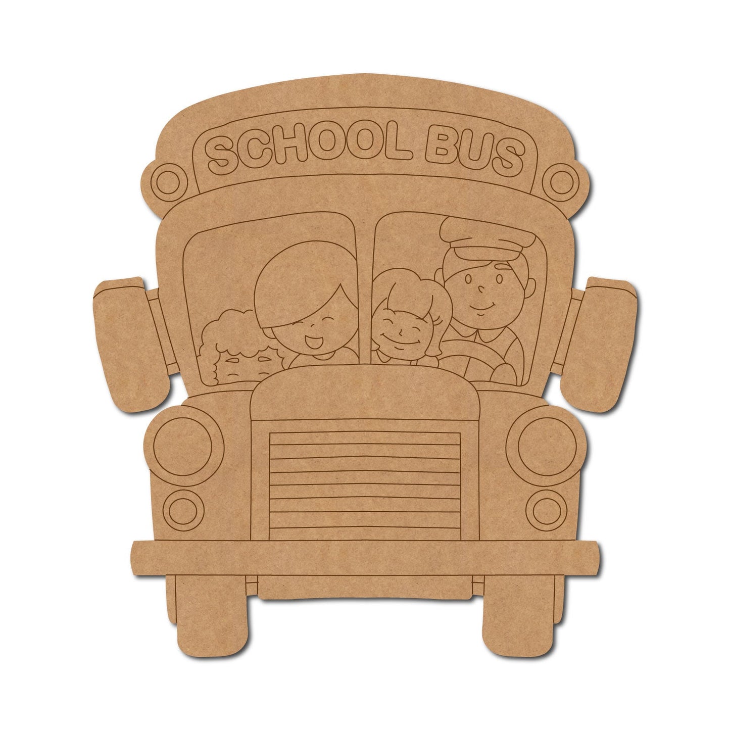 School Bus Pre Marked Shape 3