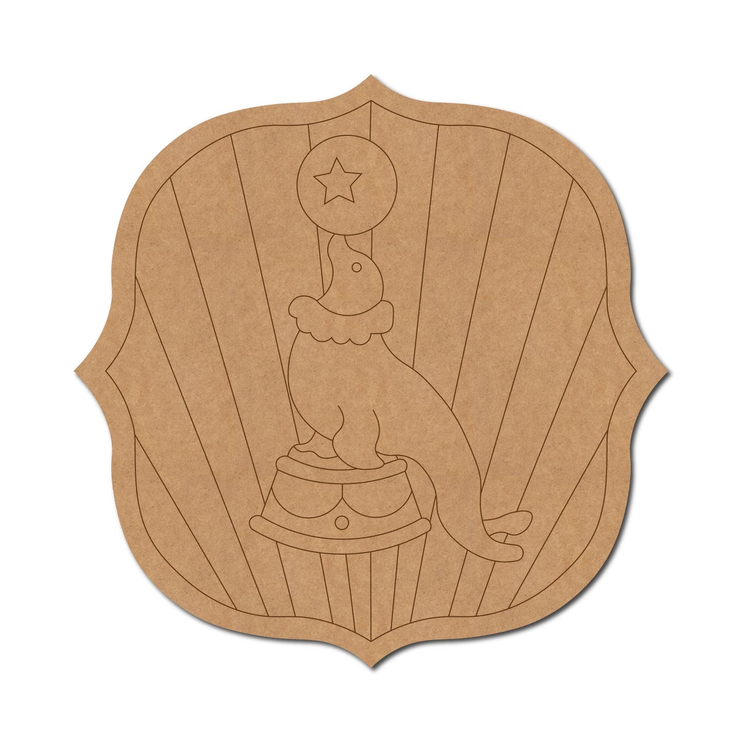 Seal In Carnival Circus Pre Marked Design 1