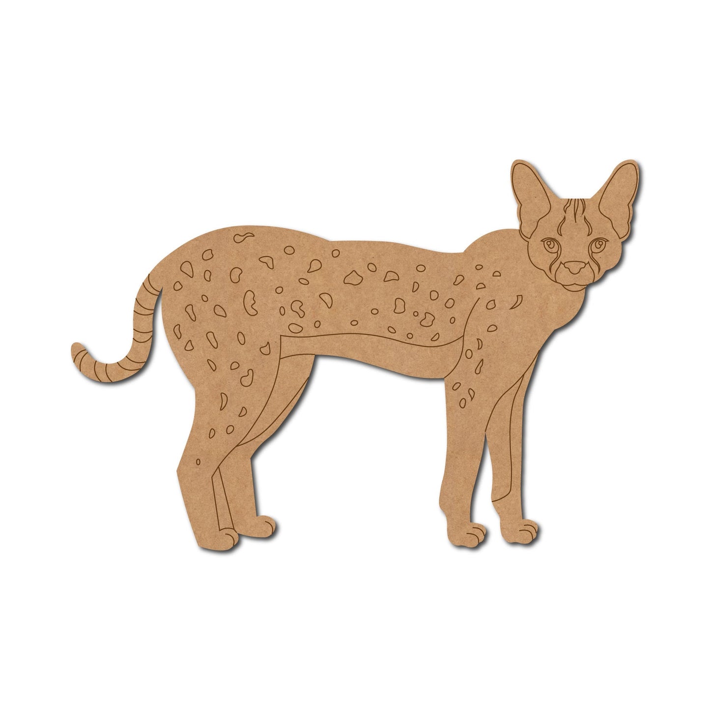 Serval Wild Cat Pre Marked Design 1