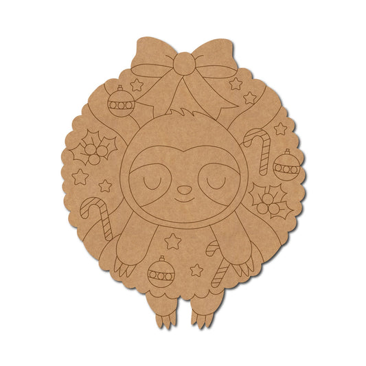 Sloth Christmas Pre Marked Design 2