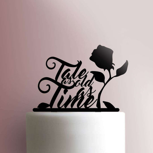 Beauty and the Beast ? Tale as Old as Time- Acrylic Cake Topper