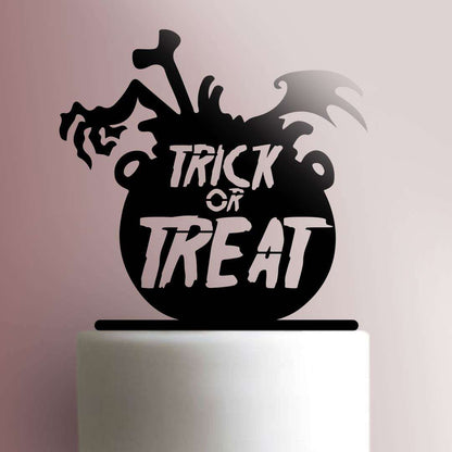 Halloween ? Trick or Treat - Acrylic Cake Topper