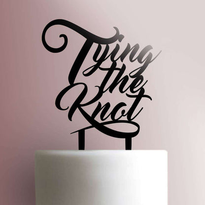 Tying The Knot - Acrylic Cake Topper
