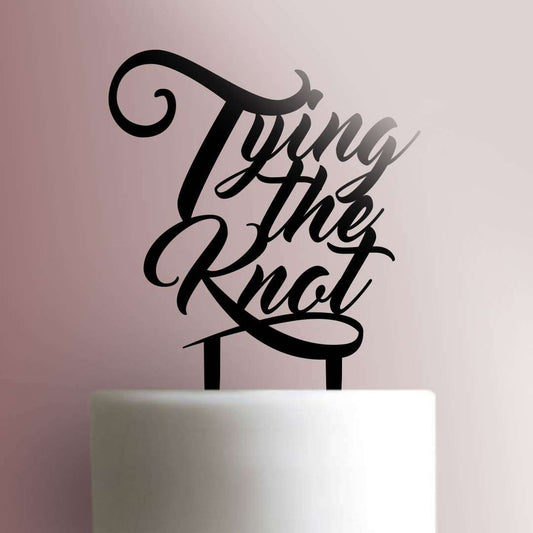 Tying The Knot - Acrylic Cake Topper