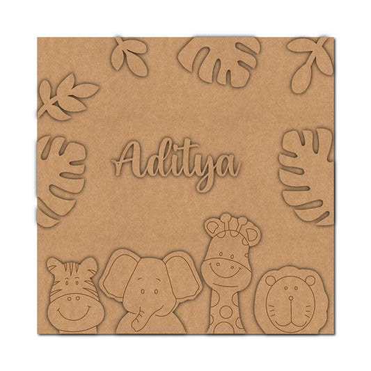 Jungle Theme Nameplate Design 2