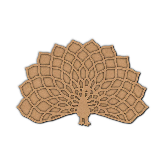 Peacock Reusable Rangoli Base Design 1