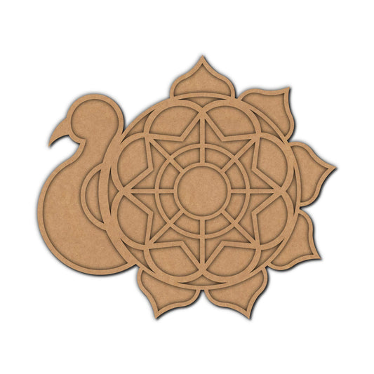 Peacock Reusable Rangoli Base Design 2
