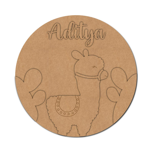 Llama Nameplate Design 1