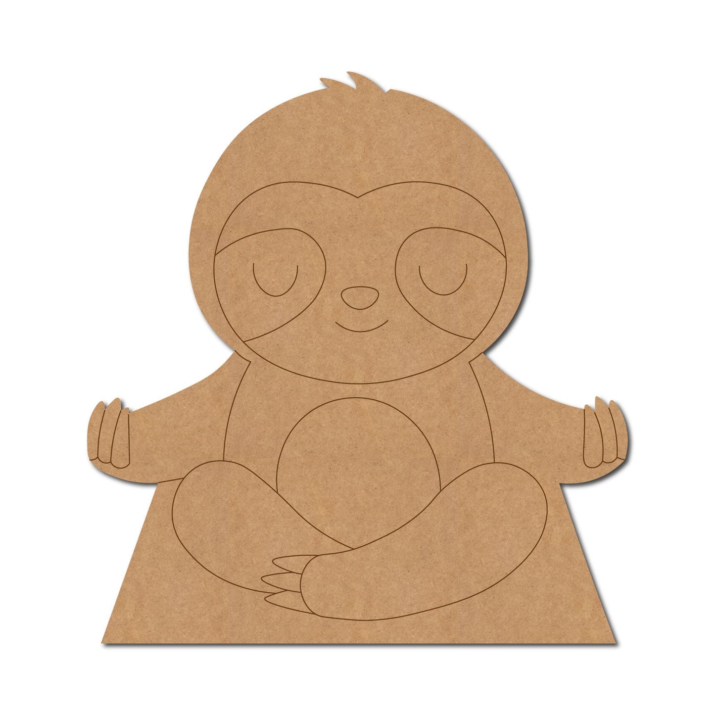 Yoga Sloth Pre Marked Design 1