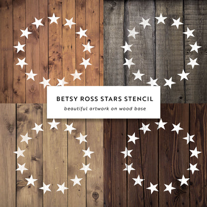 Betsy Ross Stars Stencil