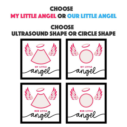 My / Our Little Angel - 9 x 9 Inch Frame - 1, 2, 3 or 6 photos / Multi Colour