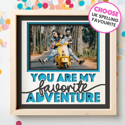 Favourite Adventure - 9 x 9 Inch Frame - 1, 2, 3 or 6 photos / Multi Colour