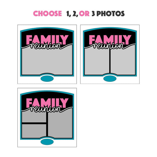 Family Reunion - 9 x 9 Inch Frame - 1, 2, 3 or 6 photos / Multi Colour