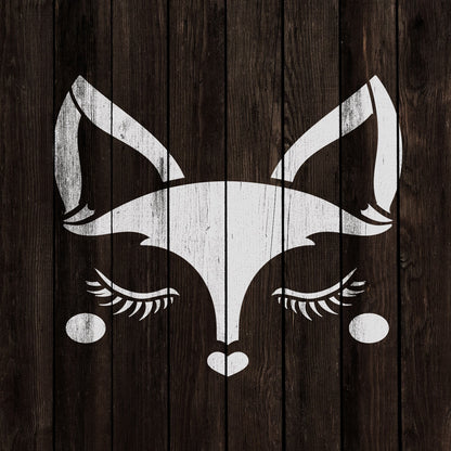 Fox Face Stencil