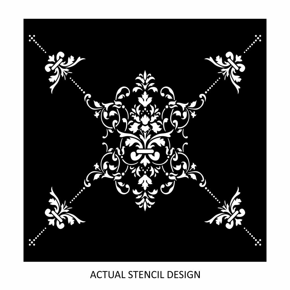 Alexandra Floral Damask Stencil