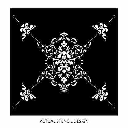 Alexandra Floral Damask Stencil