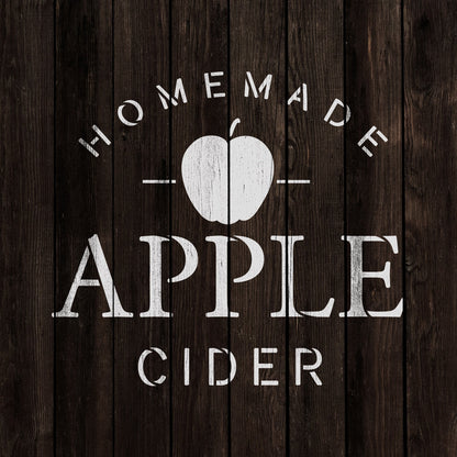 Homemade Apple Cider Stencil