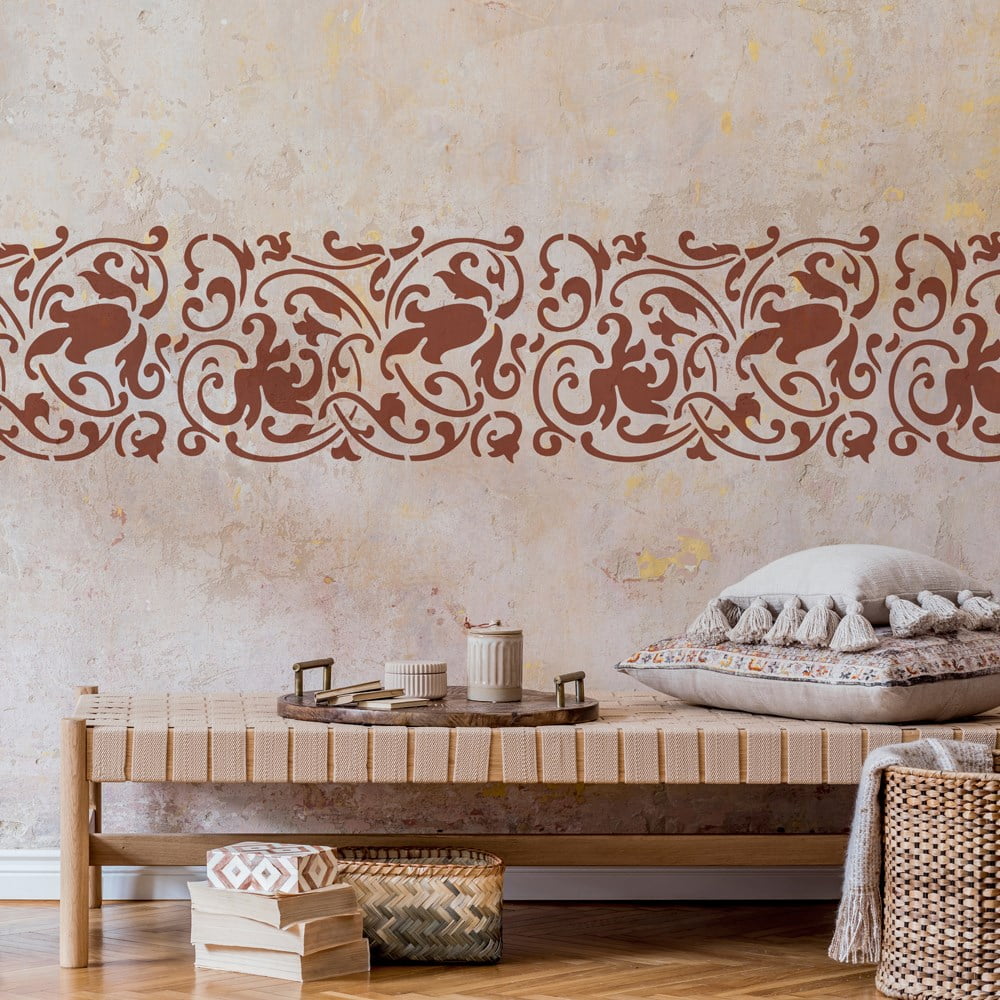 Julia Damask Border Stencil