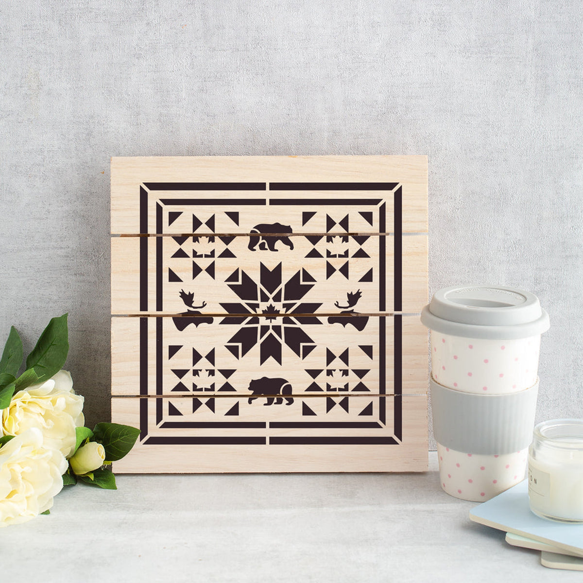 Painted stencil project inspiration
